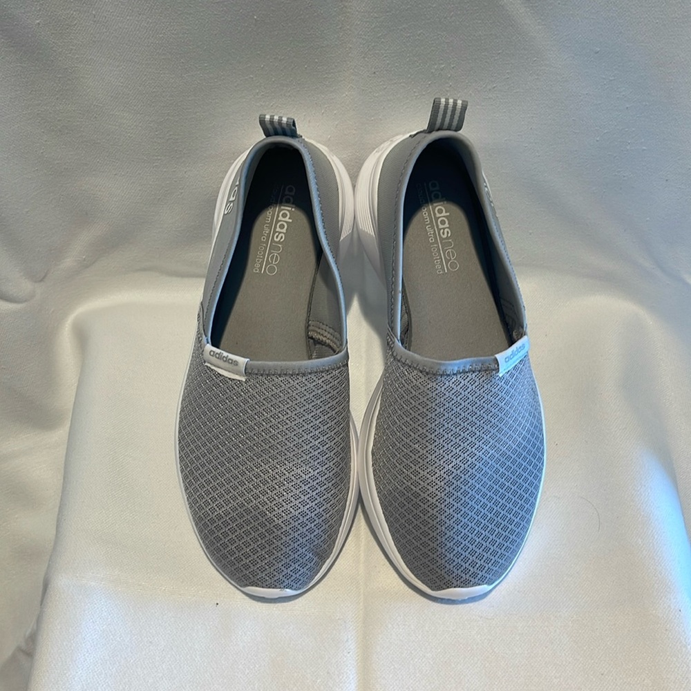 Adidas gray mesh sneaker